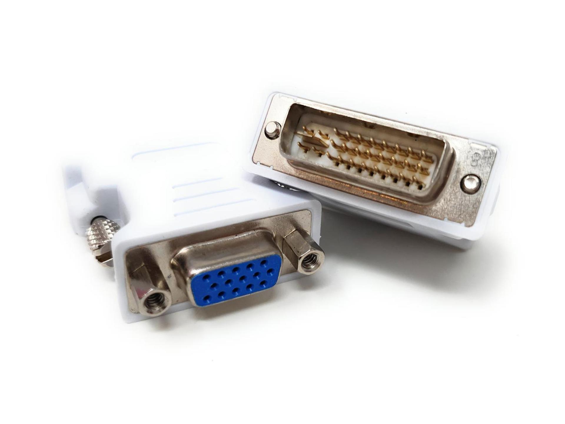 Переходник с аналогового разъема DVI-I на VGA