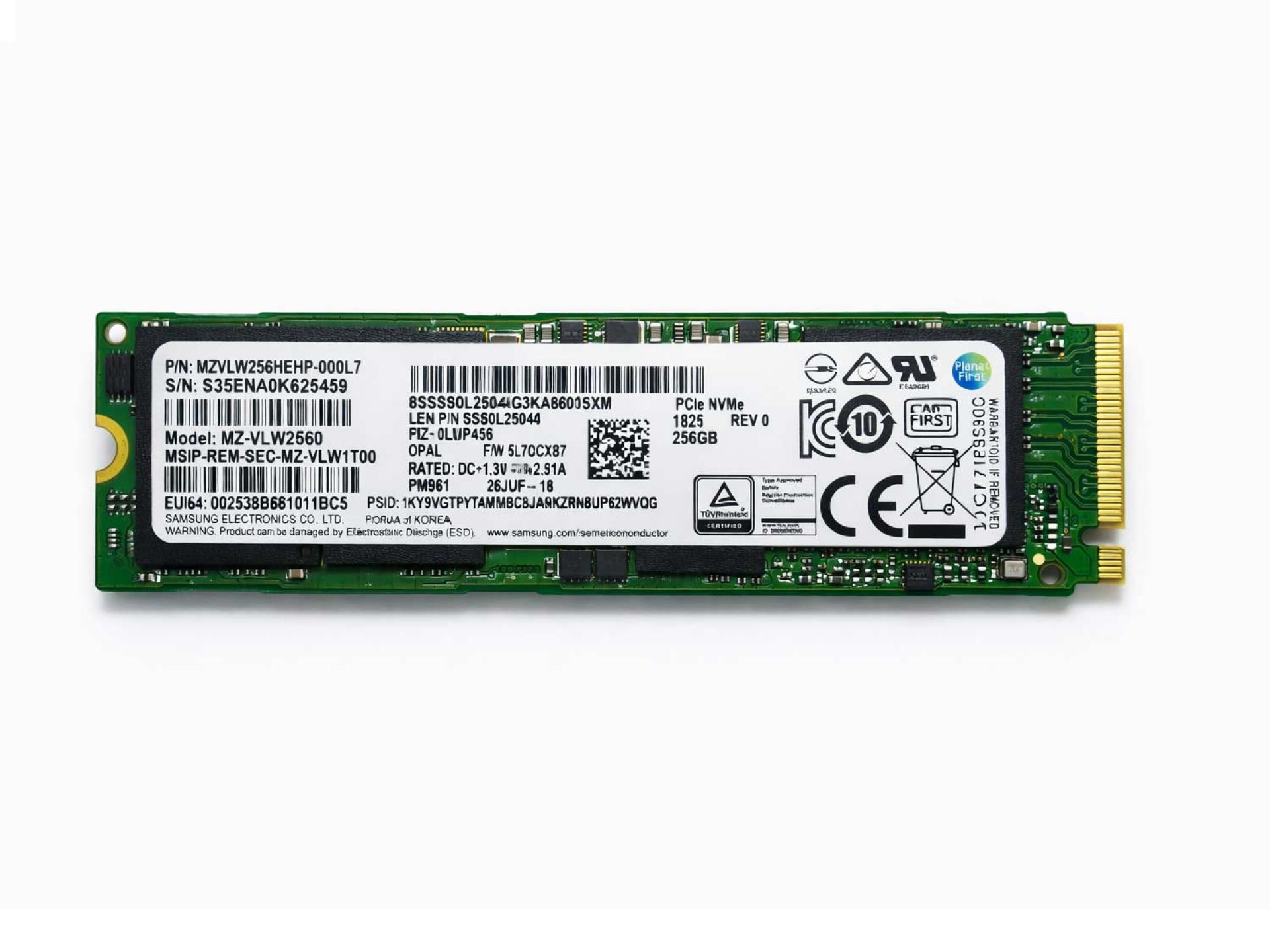 NVMe SSD 256GB