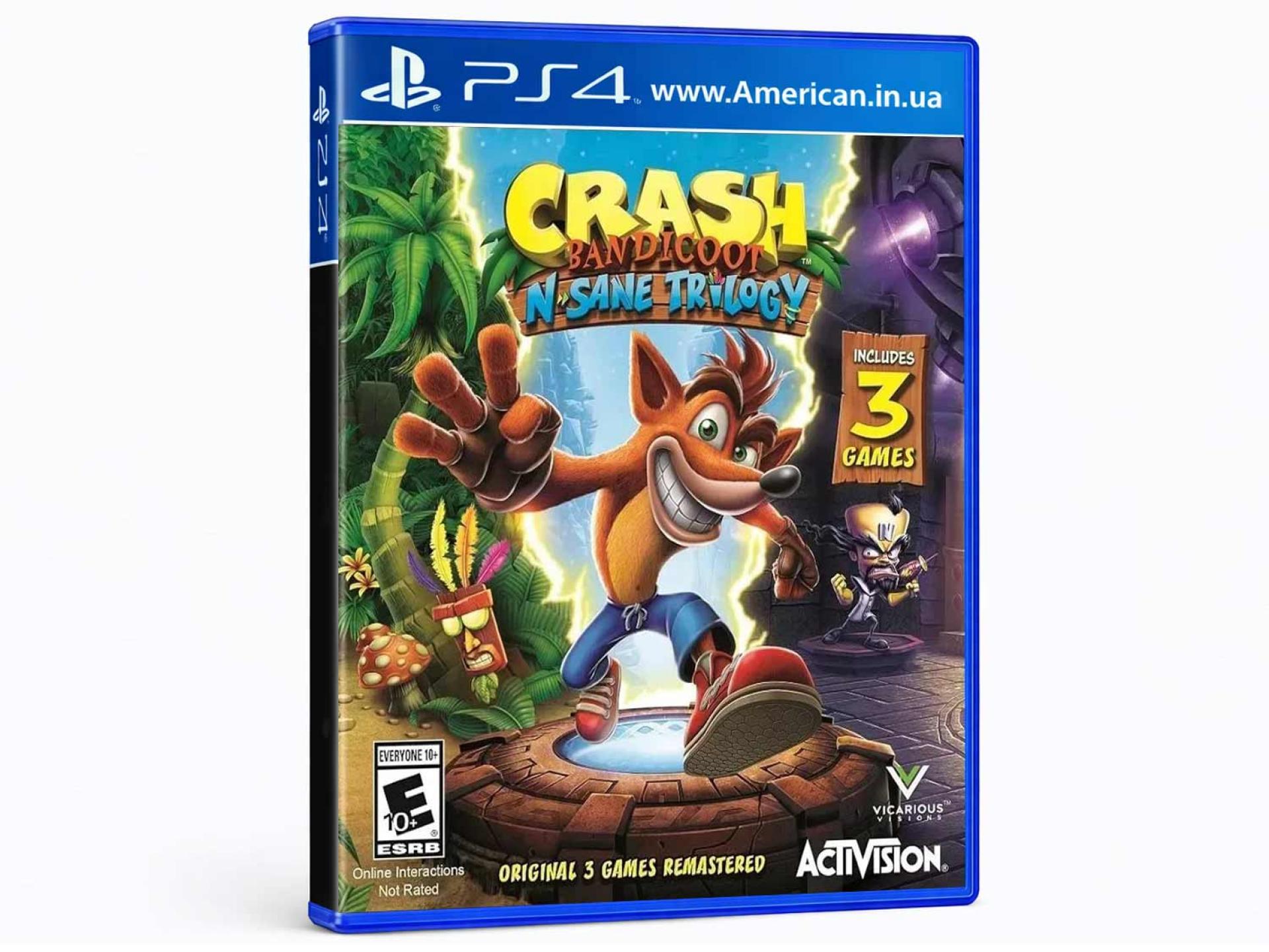 Crash Bandicoot N Sane Trilogy Sony PlayStation 4
